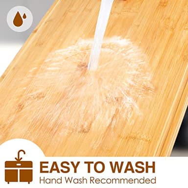 36 x 24 Extra Large Cutting Board, Bamboo Cutting Boards for Kitchen with Juice Groove and Handles Kitchen Chopping Board for Meat Cheese board Heavy Duty Serving Tray, 5XL, Empune - Image 7