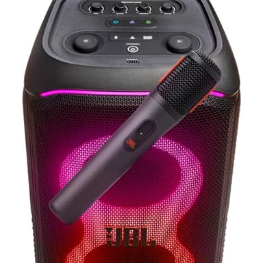 JBL PartyBox Wireless Mic - 2X Digital Wireless Microphones, Rechargeable Battery (20hrs - 700mAh), Clear Voice, Crisp Sound, Stable 2.4GHz Connection, Compatible with All PartyBox Speakers (Black) - Image 3