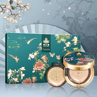 Catkin Phoenix Cushion Foundation Buildable Coverage Anti-Aging Serum Makeup, Sheer Satin Finish, Refill Included, Light Beige 0.46 Oz x 2, C01 NATURAL - Image 9