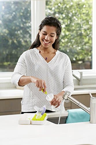 Boon Travel Silicone Drying Rack, Green & White, Multi, B11015A - Image 8