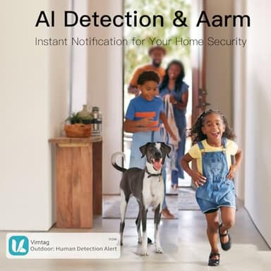 VIMTAG Baby Camera, 3.5K/6MP 360° Pan/Tilt Indoor 2.4G WiFi Camera for Pet/Dog/Home Security with Phone App/2-Way Audio/Night Vision, Human/Sound/Motion Detection, Support Alexa/Up to 512G TF Card - Image 7