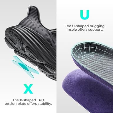 ALLSWIFIT Men's Slip On Walking Shoes Hands-Free Cushion Running Tennis SwiftPlush Non-Slip Comfortable Workout Gym Athletic Fashion Sneakers,Size 13,Black,AMUMRS2512 - Image 4