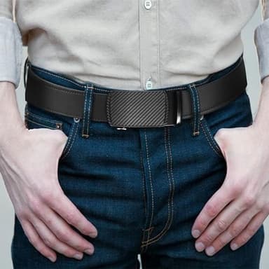 Men's Belts Leather Ratchet Dress Belts for Men Adjustable Belt for Casual Jeans - Image 7