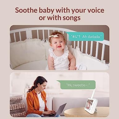 NETVUE Upgraded Baby Camera Monitor Video - 5000mAh Baby Monitor with Camera and Audio, 5" Display, 4 in 1 Bracket Meets The Needs in All Scenarios, Smart Phone App, Cry Detection - Image 4