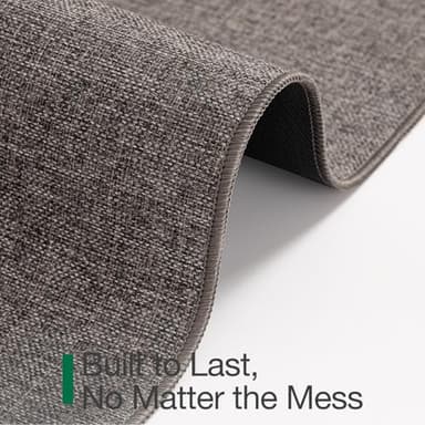 LUMI Indoor Door Mat, Non Slip Rubber Backing Ultra Thin Door Mat, Easy Clean Low Profile Door Mats for Inside House, Patio,Brown 17"x30" - Image 5