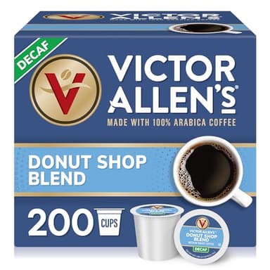 Victor Allen's Coffee Decaf Donut Shop Blend, Medium Roast, 200 Count, Single Serve Coffee Pods for Keurig K-Cup Brewers - Image 11