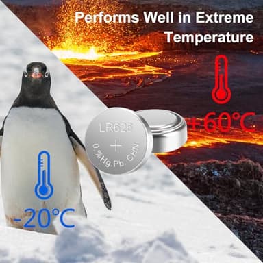 kunying AG4 LR626 Battery 25 Pack, Long-Lasting LR626/L626 /SR626 /377 /SR626SW Batteries Coin Cells for Watches Calculators Toys - Image 6