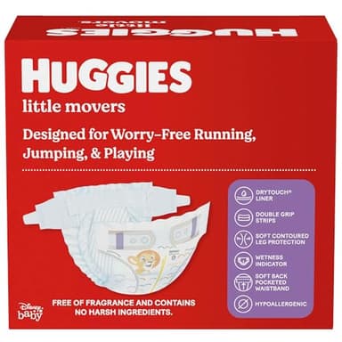 Huggies Size 6 Diapers, Little Movers Baby Diapers, Size 6 (35+ lbs), 108 Count (2 Packs of 54), Packaging May Vary - Image 11