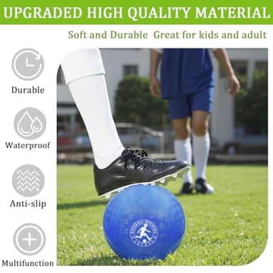 LOYNYE 10 Inch Dodgeball Balls Playground Ball Kickball, Dodge Balls for Kids, Kickballs Handball for Indoor Outdoor Games Four Square Balls, Includes Pump - Image 3