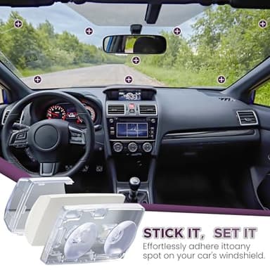 LiftRemote EZ Pass Holder for Windshield, Toll Pass Transponder Holder with Suction Cups for EZ Pass Mini/iPass - Image 6