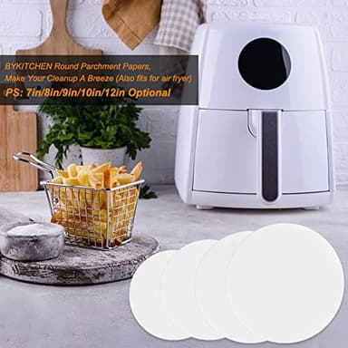 Baking Parchment Circles, Set of 100, 9 Inch Non Stick Round Parchment Paper for Springform Cake Tin, Toaster Oven, Microwave and so on - Image 7