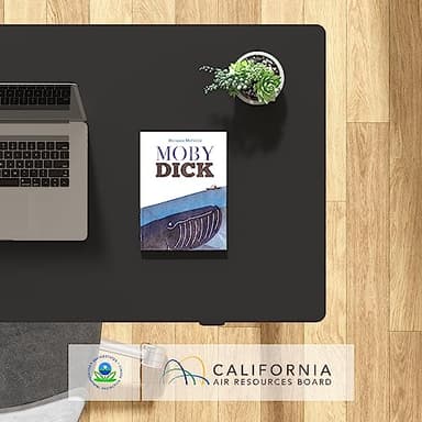 FLEXISPOT EN1 Whole-Piece Standing Desk 48 x 24 Inches Electric Height Adjustable Desk for Home Office (Black Frame + Black Table Top) - Image 8