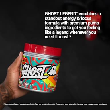 GHOST Legend Pre-Workout Powder, Orange Cream - 30 Servings – Pre-Workout for Men & Women with Choline, L-Citrulline, & Beta Alanine for Energy & Focus - Image 5