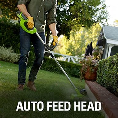 Greenworks 40V 12" Cordless String Trimmer, 2.0Ah Battery and Charger Included - Image 11