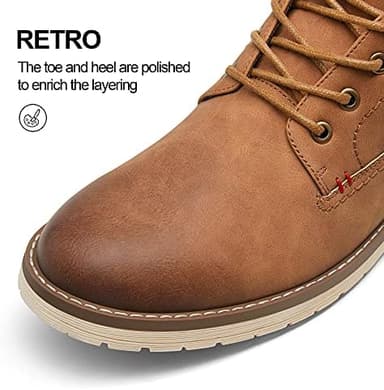 Vostey Men's Hiking Boots Waterproof Casual Chukka Boots for Men - Image 5