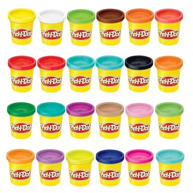 Play-Doh Modeling Compound 24-Pack Case of Colors, Non-Toxic, 3 Oz Cans of Assort. Colors, Back to School Classroom Supplies, Preschool Toys, Ages 2+ (Amazon Exclusive) - Image 1