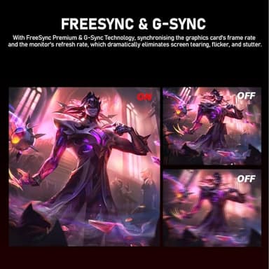 Gawfolk 27 inch 2K QHD(2560×1440) PC Screen, 165Hz Gaming Monitor, 1ms Without Bezel, FreeSync,98% sRGB, 178° Wide Viewing Angle, HDMI2.0、DisplayPort, 75 * 75MM Wall Mount Compatible - Black - Image 4