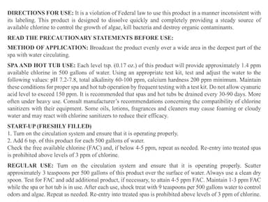 SpaChoice 5-Pounds Premium Spa Sanitizing Granules, Spa Chlorine Granules for Hot Tub, Made in USA - Image 4