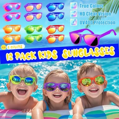 Pool Party Favors and Beach Party Favors,158PCS Summer Pool Toys for Kids, Undersea theme decoration, Including Beach Balls, Sunglasses, Bubble Wands, Stamp and Crystal Shells for Kids Ages 4-8 8-12 - Image 3