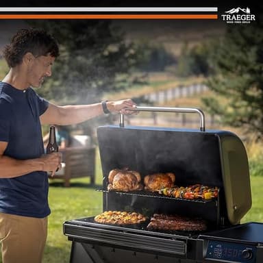 Traeger Grills Woodridge Electric Wood Pellet Grill and Smoker, Wi-Fi Temperature Control up to 500 Degrees, 860 Sq. In. Cooking Capacity, 6-in-1 for Outdoor Grilling, Smoking, and BBQ, TFB86MLH - Image 6