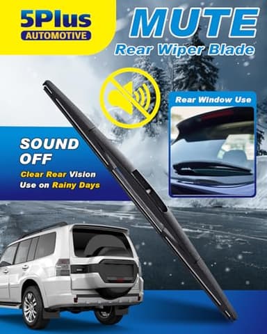 5 PLUS® 14 Inch Rear Wiper Blade Replacement for Subaru Forester 2007-2024 Outback 2005-2019/Honda CRV 2007-2011 Fit 2009-2020 Pilot 2016-2024 Rear Windshield Wiper Mute Original OEM Quality - Image 3
