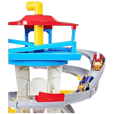 Paw Patrol Adventure Bay Lookout Tower Playset With 2 Die-Cast 1:55 Vehicles (Chase and Marshall): Twin Track Rescue Way 25 Pc Set With Launching Periscope - Accommodate Up to 6 True Metal Racing Cars - Image 7