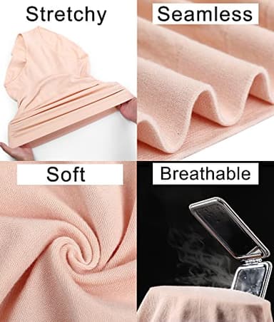 SUNNYBUY Women's Maternity High Waist Underwear Pregnancy Seamless Soft Hipster Panties Over Bump (Five color-5pk M) - Image 5