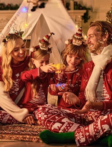 Ekouaer Family Matching Christmas Pajama Sets Christmas Pajamas Holiday Family Matching PJ Sets - Image 4