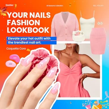 Beetles Fall Gel Polish Kit - Chic Outfits Collection 25 Colors Polish Set, Brown Purple Nude Red Black Color Gel Nails with 3Pcs Base Top Coat Manicure Kit Salon DIY Home Gift for Women - Image 5