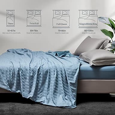 Elegear Revolutionary Cooling Blanket King, Absorbs Heat to Keep Body Cool for Night Sweats, Double Sided Arc-Chill3.0 Cooling Fiber Q-Max>0.5, Lightweight Summer Cold Blankets for Sleeping 90“ x 108” - Image 9