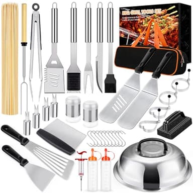 136 PCS Griddle Accessories Kit for Blackstone Camp Chef BBQ,Flat Top Grill Accessories with Basting Cover,Professional Grilling Gift for Men and Women,Perfect for Camping Backyard Barbecue - Image 7