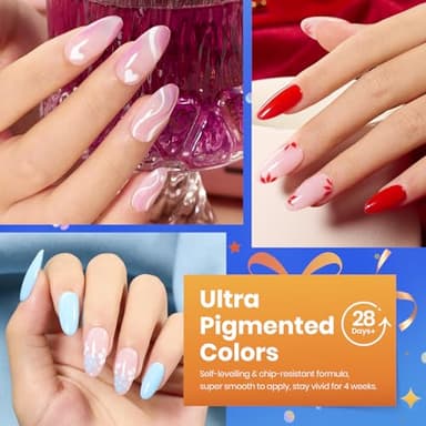 Beetles Gel Nail Polish Set 20 Colors White Black Nude Gel Polish with Base Coat Matte Glossy Top Coat Trendy Colors Uv LED Lamp Nails Gifts for Women Vibrant Subtle - Image 3