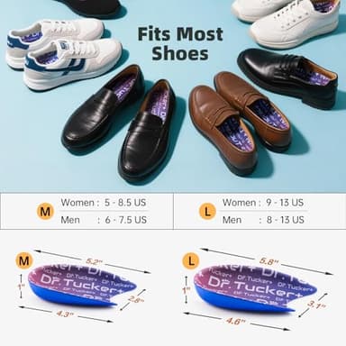 Dr.Tucker+ Achilles Tendonitis Relief Insoles, Foot Orthotic Inserts for Tendon Support and Bone Spurs, Heel Cups for Heel Pain Relief - Image 6