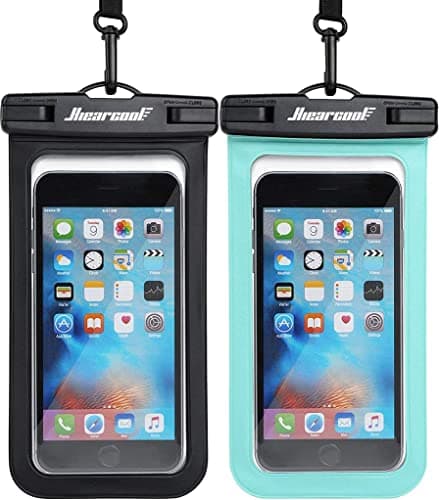 Hiearcool Waterproof Phone Pouch, Waterproof Phone Case for iPhone 17 16 15 14 13 Pro Max, IPX8 Cellphone Dry Bag Beach Cruise Ship Essentials 2Pack-8.3" - Image 1