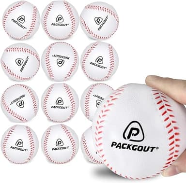 PACKGOUT Soft Foam Baseballs for Kids & Teenagers - Practice & Replacement Balls - Image 1