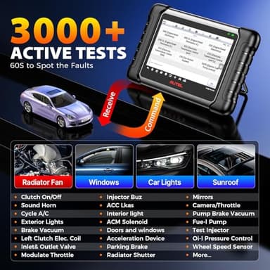 Autel Scanner MaxiCheck MX808S, 2025 US Ver of MaxiCOM MK808S MK808Z, Full Bidirectional Diagnostic Scan Tool as MK900 MX900 MK900BT MK808BT PRO, 3K+ Active Test, 28+ Service, OE All System, OS11, FCA - Image 4