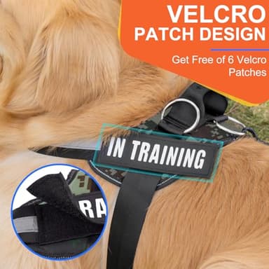 Essential Dog Harness, No Pull Pet Harness with 3 Side Rings for Leash Placement, No Choke, Reflective, Adjustable Pet Vest, Easy On-Off & Improved Control Handle, Training, Walking, Running - Image 5