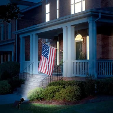 Solar Lights Outdoor Waterproof IP68, 360° Adjustable 4 Modes Solar Powered Spot Lights for Yard Garden Landscape, Bright Led Flood Lightings for Outside Wall Tree House Pathway (Cold White/2 Pack) - Image 9