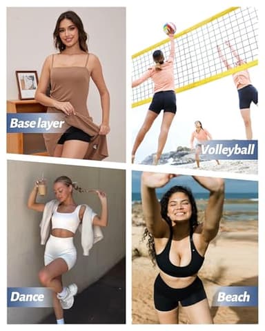 NexiEpoch 2 Pack Biker Shorts for Women - 3"/5"/8" Booty Volleyball High Waisted Black Spandex Shorts for Yoga Dance Workout - Image 6