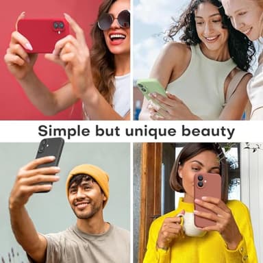 LOVE 3000 Designed for iPhone 16 Case, Premium Silicone with [Soft Anti-Scratch Microfiber Lining] Shockproof Protective Phone Case for Men Women Girls 6.1", Black - Image 2