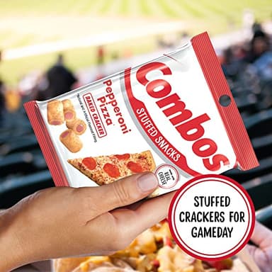 COMBOS Cheese Snacks - Pepperoni Pizza Pretzel Baked Snack Packs, Cheese Crackers Snacks, 6.3-Ounce Bag Bulk Box (Pack of 12) - Image 7