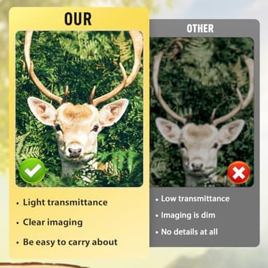 Monocular Telescope for Smartphone, 40x60 High-Definition 360 Night Vision stsscope Monocular STS Scope Set with Phone Adapter & Tripod for Camping Travelling Concert, 131M/1000M Clear Long Vision - Image 4