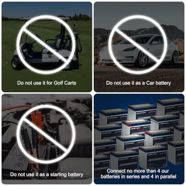 Autocessking 12V 100Ah BCI Group 24 LiFePO4 Battery, 100A BMS Rechargeable Mini Lithium Battery with Low-Temp Protection, Up to 15000 Cycles Perfect for RV, Camping, Solar, Off-Grid and Boat - Image 6