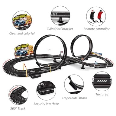 Kids Toy-Electric Powered Slot Car Race Track Set Boys Toys for 6 7 8-12 Years Old Boy Girl Best Gifts - Image 4