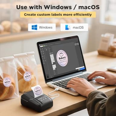 SUPVAN T50M Pro Bluetooth Label Maker Machine with Tape, Wide Waterproof Label, Versatile App with 40 Fonts and 650+ Icons, Inkless Labeler for Home, Kitchen, School, Office Organization, Black - Image 5
