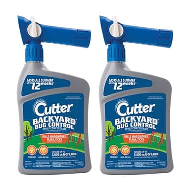 Cutter Backyard Bug Control Spray Concentrate (2 Pack), Kills Mosquitoes, Fleas & Listed Ants, 32 fl Ounce - Image 1