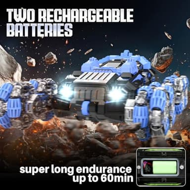 8WD Gesture Sensing Stunt Rc Cars - 2.4Ghz Hand Controlled Drift Car with Spray, Light & Sound, 360° Rotation Transform Climbing Car Toy for Ages 8-13 Boys Girls, Birthday Gifts Ideas for Kids - Image 5