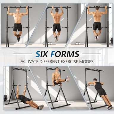 STACOO Foldable Pull Up Bar Pull Up Station,Power Tower with Triangular Structure, Multi-Functional Dip Station for Home Gym 300LB - Image 4