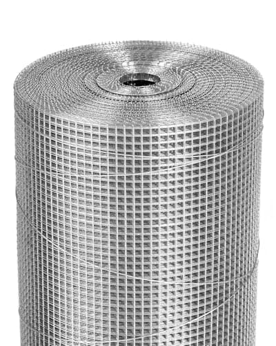 Nueve Deer Galvanized Hardware Cloth 1/4 inch 36 x 100 Ft 23 Gauge - Hot-Dip Galvanized After Welding - Chicken Wire Fencing Wire Mesh Roll Welded Wire Fencing Rodent Wire Mesh Fence - Image 1