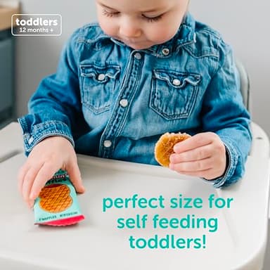 Beech-Nut Toddler Snacks Jammin' Waffles with Fruit Filling for Babies & Toddlers, Pear Raspberry, 10 Boxes (50 Individually Wrapped Packs) - Image 6